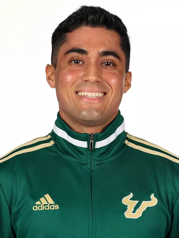 Isaac Chandra headshot taken during 2025 South Florida Track & Field media day on October 10, 2025.