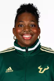 Alexandria Jefferson during 2025 South Florida Track & Field media day on October 10, 2025.