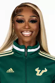 Ja'Mya Roberson during 2025 South Florida Track & Field media day on October 10, 2025.