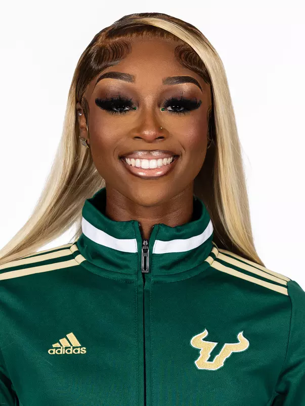 Ja'Mya Roberson during 2025 South Florida Track & Field media day on October 10, 2025.