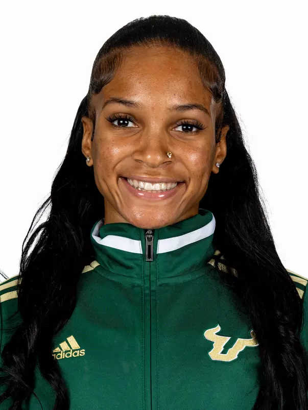 Jada Wilson during 2025 South Florida Track & Field media day on October 9, 2025.
