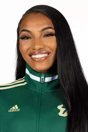 Sydni Studesville during 2025 South Florida Track & Field media day on October 9, 2025.