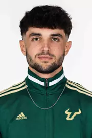 Simone Menchini during 2025 South Florida Track & Field media day on October 9, 2025.