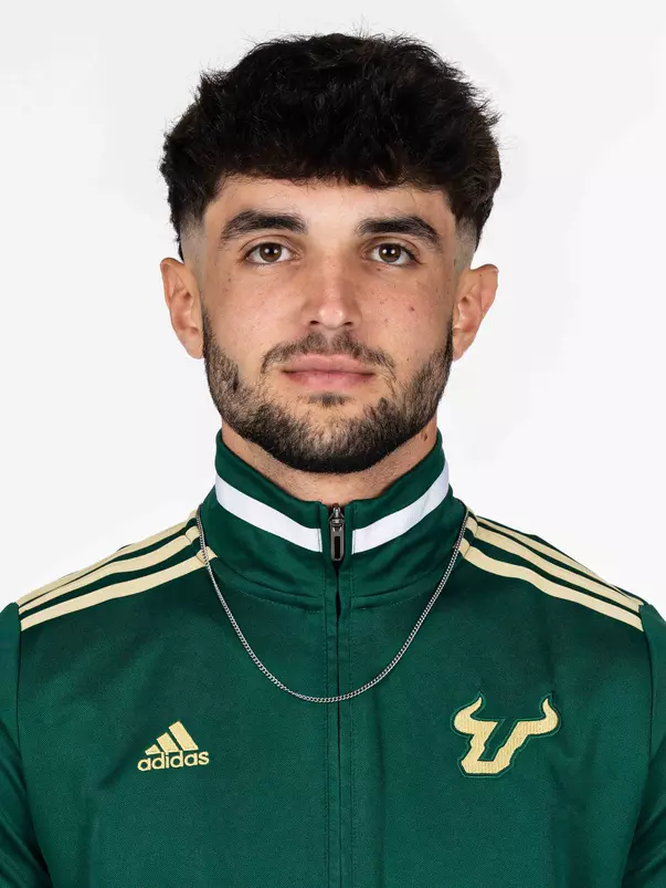 Simone Menchini during 2025 South Florida Track & Field media day on October 9, 2025.