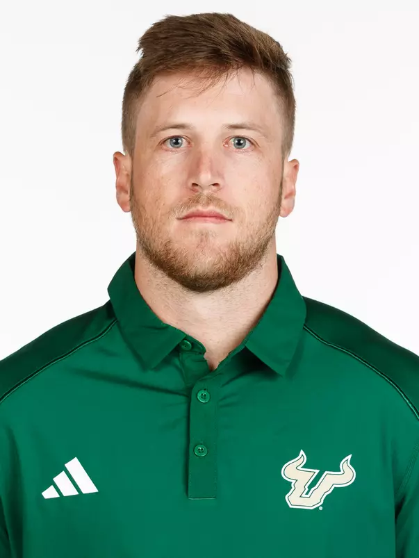 Jordan Helm headshot taken on March 4, 2025.
(Carl Schmid / University of South Florida Athletics)