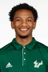 Jamal Johnson headshot taken on April 11, 2025.
(Carl Schmid / University of South Florida Athletics)
