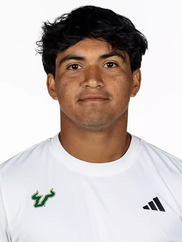 Agustin Cuellar headshot taken during 2026 South Florida Men's Tennis media day on January 14, 2026.
