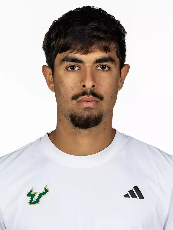 Elijah Cham headshot taken during 2026 South Florida Men's Tennis media day on January 14, 2026.
