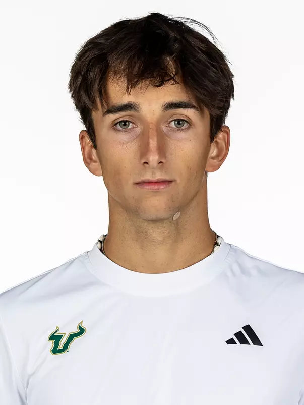 Gughi Verdese headshot taken during 2026 South Florida Men's Tennis media day on January 14, 2026.