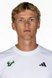 James Newton headshot taken during 2026 South Florida Men's Tennis media day on January 14, 2026.