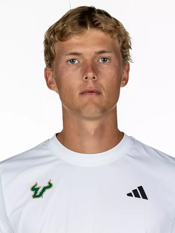 James Newton headshot taken during 2026 South Florida Men's Tennis media day on January 14, 2026.