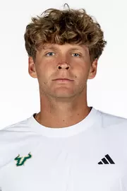 Max Mroz headshot taken during 2026 South Florida Men's Tennis media day on January 14, 2026.