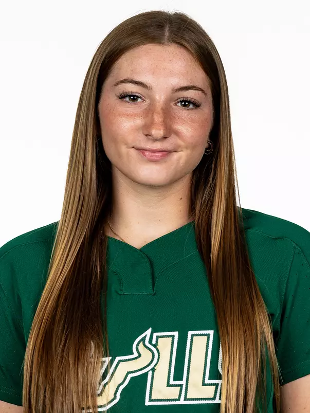 Abbie DeWaters headshot taken during 2026 South Florida Softball media day on October 15, 2025.