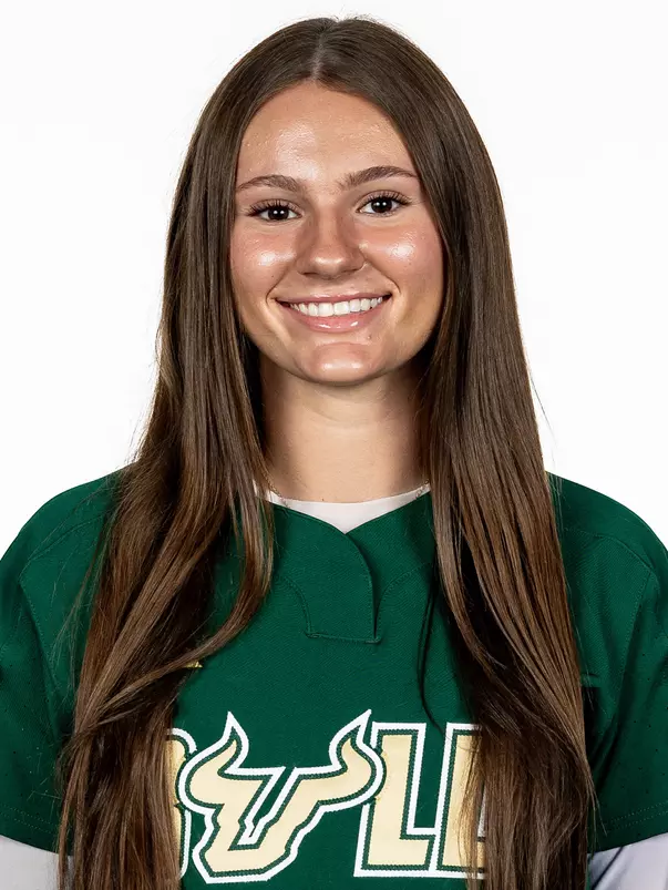 Ava Galligani headshot taken during 2026 South Florida Softball media day on October 15, 2025.
