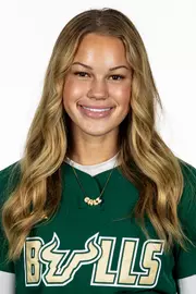 Cali Chapman headshot taken during 2026 South Florida Softball media day on October 15, 2025.
