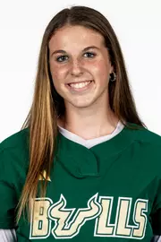 Carley Ernst headshot taken during 2026 South Florida Softball media day on October 15, 2025.