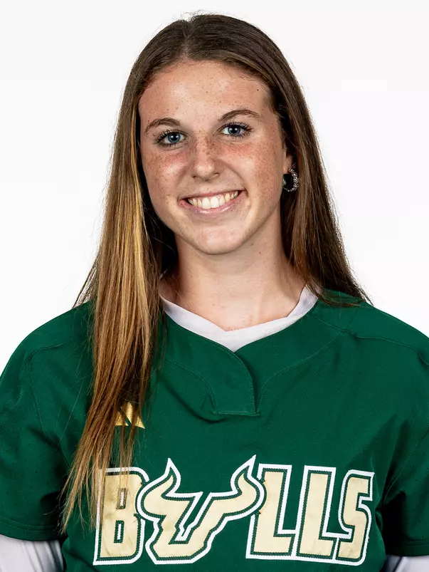 Carley Ernst headshot taken during 2026 South Florida Softball media day on October 15, 2025.