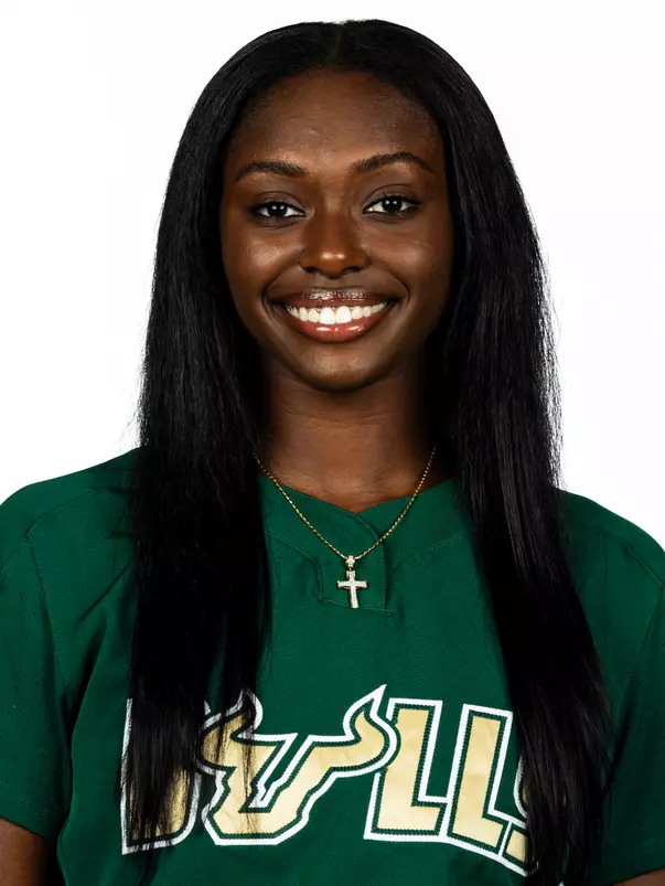 DaNia Brooks headshot taken during 2026 South Florida Softball media day on October 15, 2025.