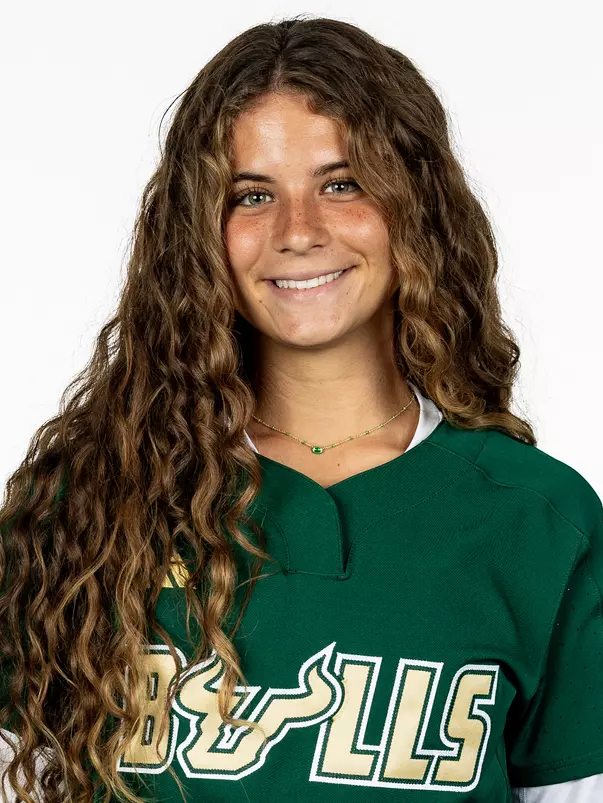 Elise McQuiston headshot taken during 2026 South Florida Softball media day on October 15, 2025.