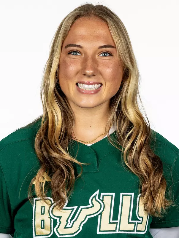 Hannah Marien headshot taken during 2026 South Florida Softball media day on October 15, 2025.