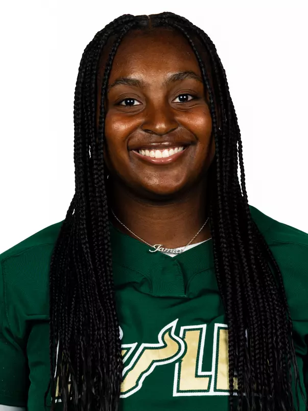Jamia Nelson headshot taken during 2026 South Florida Softball media day on October 15, 2025.