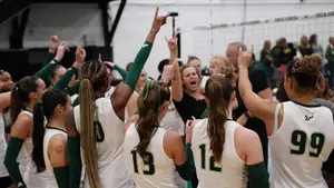 during South Florida Volleyball match vs Charlotte on October 16, 2026.