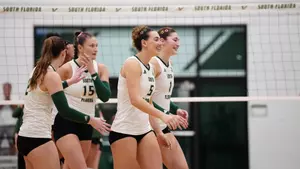 during South Florida Volleyball match vs Charlotte on October 16, 2026.