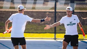 Gughi Verdese and James Newton at American Conference Individual Championships