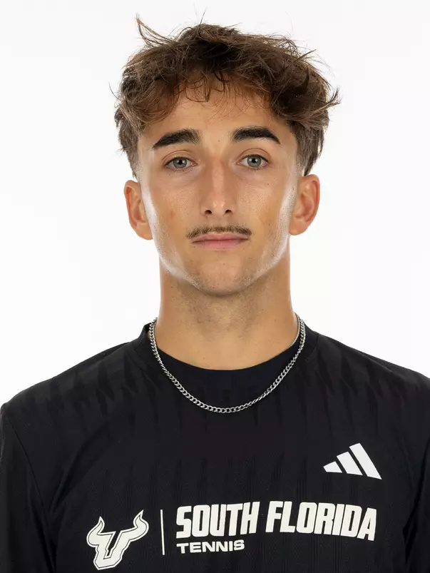 Gughi Verdese during 2026 South Florida Men's Tennis media day on October 21, 2026.