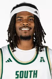 AJ Dancler headshot taken during 2026 South Florida Men's Basketball media day on October 1, 2026.
