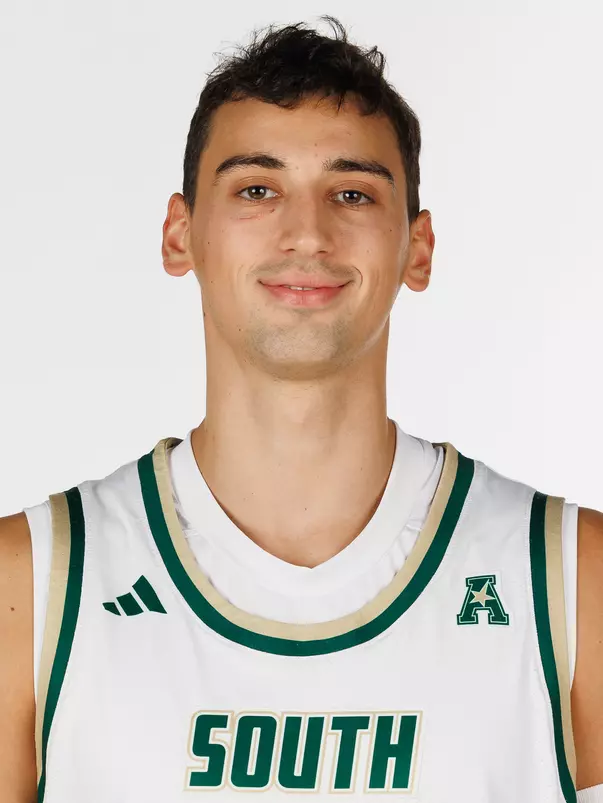 Andrej Shoshkikj headshot taken during 2026 South Florida Men's Basketball media day on October 1, 2026.