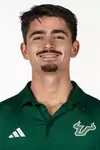 Chris Quevedo headshot taken during 2026 South Florida Men's Basketball media day on October 1, 2026.