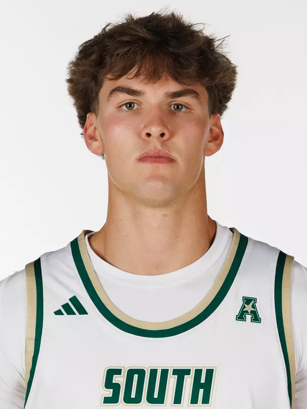 Jake Feldhaus headshot taken during 2026 South Florida Men's Basketball media day on October 1, 2026.