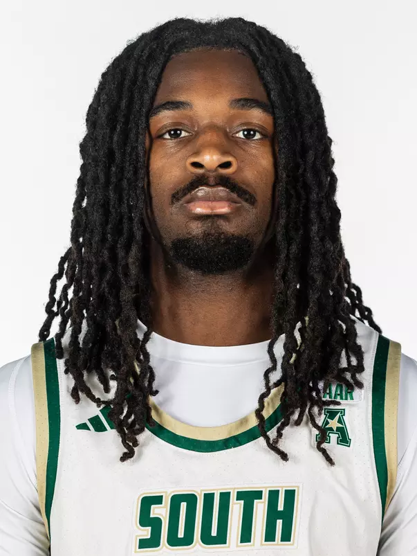 Josh Omojafo headshot taken during 2026 South Florida Men's Basketball media day on October 1, 2026.