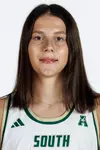 Kate Novik headshot taken during 2026 South Florida Women's Basketball media day on October 2, 2026.