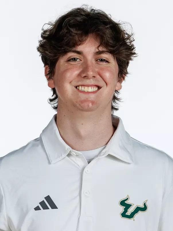 Luke DeBisschop headshot taken during 2026 South Florida Women's Basketball media day on October 2, 2026.