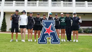 Women's golf team photo at the American Conference Championship