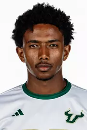 Abeselom Weldegiorgis during South Florida Men's Soccer Media Day on July 30, 2026.