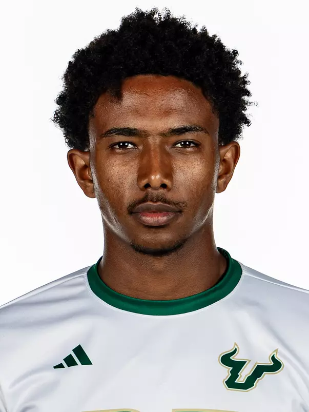 Abeselom Weldegiorgis during South Florida Men's Soccer Media Day on July 30, 2026.