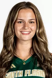 Riley McCaughey during South Florida Volleyball Media Day on July 28, 2026.