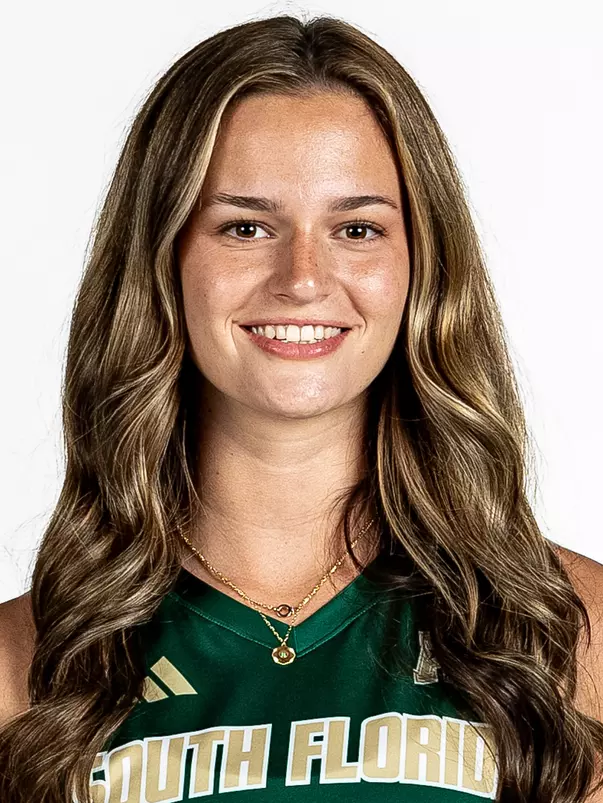 Riley McCaughey during South Florida Volleyball Media Day on July 28, 2026.