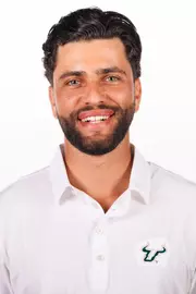 Hugo Trommetter headshot taken during 2026 South Florida Men's Golf media day on August 26, 2026.