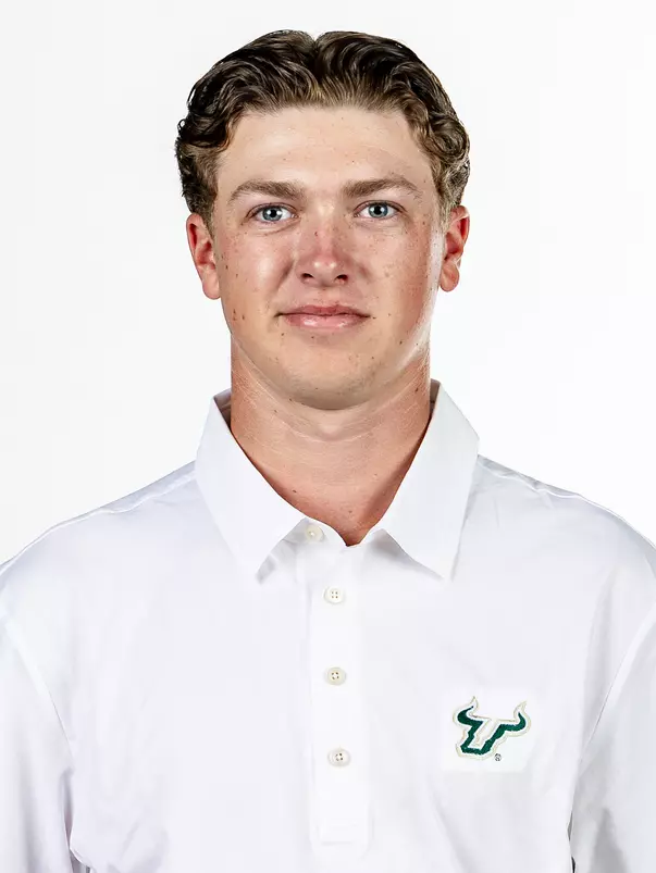 Reggie Fear headshot taken during 2026 South Florida Men's Golf media day on August 26, 2026.