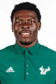Harrysson Ngassa headshot taken during 2026 South Florida Football media day on August 31, 2026.