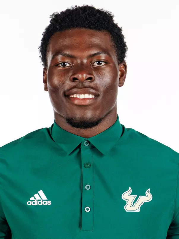 Harrysson Ngassa headshot taken during 2026 South Florida Football media day on August 31, 2026.