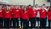 Utah men's swim and dive intra squad meet at Ute Natatorium in Salt Lake City, Utah on Thursday, October 10, 2025. Anna Fuder/Utah Athletics