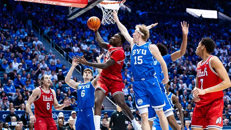 Utah men's basketball vs. #13/13 BYU at the Marriott Center in Provo, Utah on Saturday, January 24th, 2026.