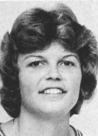 julie larue 1980 volleyball headshot