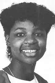 velvee morell 1986-87 women's basketball headshot