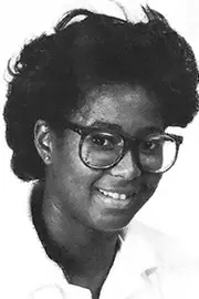 sondia jackson 1986-87 women's basketball headshot